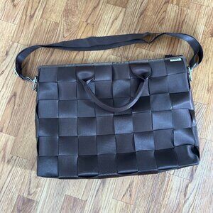 Comely Brown Seatbelt Tote Bag Shoulder Strap Bag Purse 16x11 y2k vibes